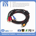 HDMI macho a 5 RCA AV Cable de audio componente de vídeo 1.5 mw / Net para HDTV Reproductor de DVD 1080P